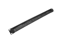 Органайзер кабельный горизонтальный со щеткой 19' 1U черный | код ГКО-Щ-1-9005 | ЦМО