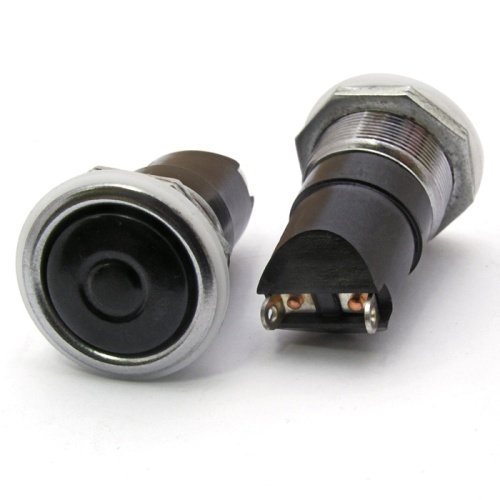 Кнопочный переключатель RUICHI К2-1, диаметр 20, чёрный (аналог) | код 69670 | Ruichi Кнопочный переключатель RUICHI К2-1, диаметр 20, чёрный (аналог) | код 69670 | Ruichi