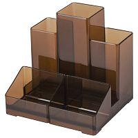 Подставка-органайзер BRAUBERG-CONTRACT, 109х95х101,5 мм, 5 отделений, тонированная, 230994 | код 230994| BRAUBERG