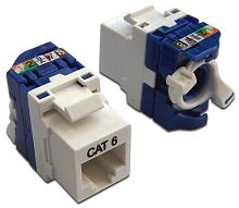Модуль Keystone Tooless, RJ-45, кат.6, UTP, 180 градусов, белый | код LAN-TK45U6/180-WH | LANMASTER