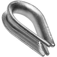 Коуш для троса RUICHI DIN 6899, 8 мм, стальной оцинкованный | код 110875 | Ruichi