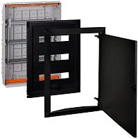 Щит СП 54мод. Тусо 686х518х125мм с метал. дверцей черн. Ruvinil 68154МЧ