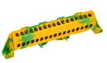 TEKFOR Шина PE земля в комб. изол. Стойка 6х9-17-ЖЗ IEK | код TF-NN10-17-DP-K52 | IEK