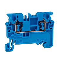 Клемма проходная пружинная OptiClip CX-2,5-I-BU-24A-(0,2-2,5)-синий | код 289712 | КЭАЗ