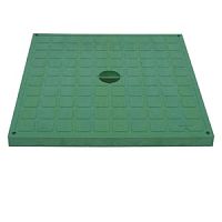 Крышка распределительной коробки 400x400мм, решетчатая, пластик, зелёный цвет | код CP404047 | CETINKAYA PANO