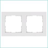 Рамка 2-м G-Classic бел. глянцевый Jasmart G1002W