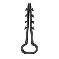 Дюбель-хомут нейлоновый прямоугольный REXANT 6-12 мм, черный, упаковка 100 шт. | код 07-4614 | REXANT