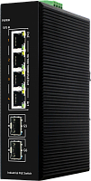 Промышленный коммутатор L2 уровня на 4 порта 10/100 / 1000M PoE с поддержкой IEEE802.3 af/at/BT 90Вт, 2-гигабитных порта SFP | код GL-SW-G205-4PSG(BT) | GIGALINK