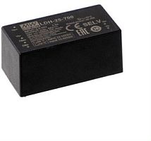 Источник питания DC-DC драйвер светодиодов, 21Вт, вход 9.5…32В DC, выход 250мА/12.5…84В, регулировка яркости свечения, пластиковый герметичный корпус, DIP (52.4x27.2x24мм), -40…+70С | код LDH-25-250 | MeanWell