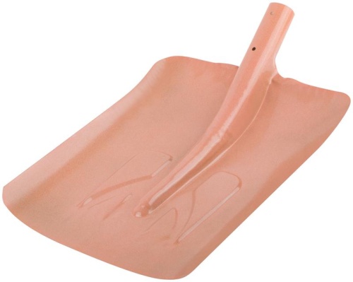 Лопата для уборки снега тротуарная 340х385мм без черенка сталь КУРС 68121