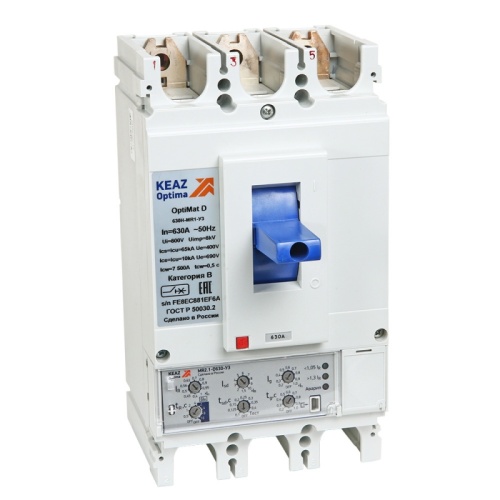 Автоматический выключатель OptiMat D630H-MR2.1-ОМ4-РЕГ | код 327478 | КЭАЗ