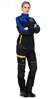 Куртка женская Старт, цвет черный с василькой отделкой, р. 88-92/170-176 | код 173187 | Авангард