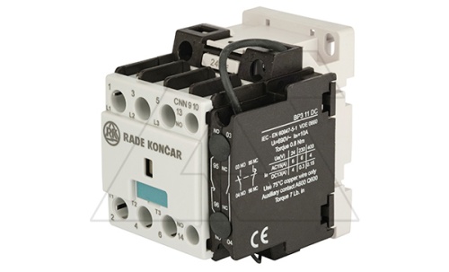 Контактор CNN 9 10, 3P, 9A/(25A по AC-1), 4.5kW(400VAC), 1NO, Uk=24VDC, Iвтяг=5,1А, Iудерж=0,12А | код EAC606473 | Rade Koncar Контактор CNN 9 10, 3P, 9A/(25A по AC-1), 4.5kW(400VAC), 1NO, Uk=24VDC, Iвтяг=5,1А, Iудерж=0,12А | код EAC606473 | Rade Koncar