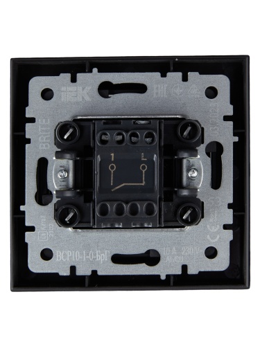 BRITE Выключ. 1-кл. 10А в сб. ВСР10-1-0-БрГ граф. IEK | код BR-V10-0-10-K53-F | IEK фото 2
