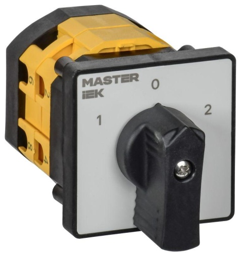 Переключатель кулачковый стандартная рукоятка 20А схема 53 | код MI-CS10-020-053 | IEK
