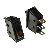 Клавишный переключатель RUICHI KCD3-101EN-B/3P, ON-OFF | код 107321 | Ruichi