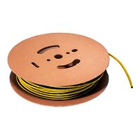 Термоусадочная трубка без клеевого слоя RUICHI, коэффициент усадки 2:1, катушка 200 м, диаметр 3 мм, желтая | код 60633 | Ruichi