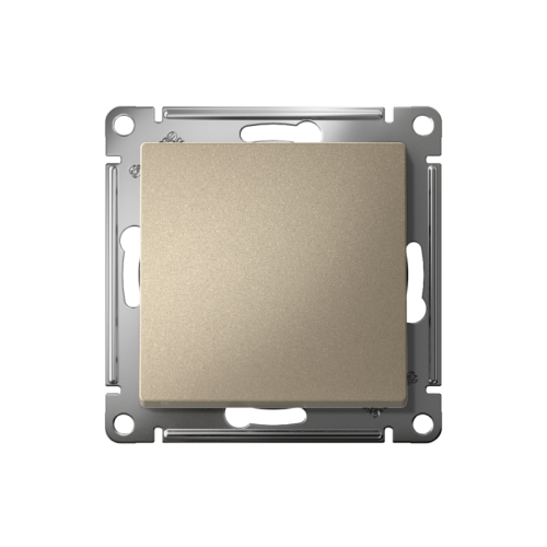 ATLASDESIGN 1-клавишный ВЫКЛЮЧАТЕЛЬ, сх.1, 10АХ, быстрозажимные клеммы, ШАМПАНЬ | код ATN000511S | Systeme Electric