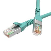 Патч-корд экранированный CAT6A S/FTP 4х2, LSZH, бирюзовый, 1.5 м | код RN6ASF4515AQ | DKC