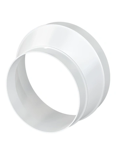 Соединитель пластиковый эксцентриковый для круглого воздуховода D125/150 | код 12,515РЭП | ERA