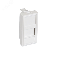 Вставка 22 5x45мм 1 порт под модули Keystone белая 10 шт. | код EC-IMH-1-WT-10 | NETLAN