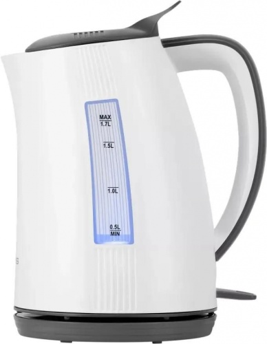Чайник электрический Polaris PWK 1708C 1.7л. 2200Вт белый/серый корпус: пластик | код 2025570 | POLARIS