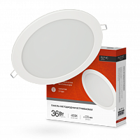 Панель светодиодная встраиваемая круглая RLP-VC 36Вт 230В 4000К 2880Лм 220мм белая IP40 IN HOME | код 4690612040097 | IN HOME