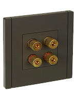 FORTE&PIANO Аудиорозетка 4-мест. FP339 сер. IEK | код FP-S40-K03 | IEK
