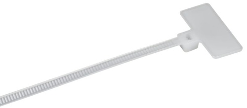 Хомут P6.6 маркерный белый 2.5х100мм 100шт/упак IEK | код UHH14-D025-100-100-K01 | IEK