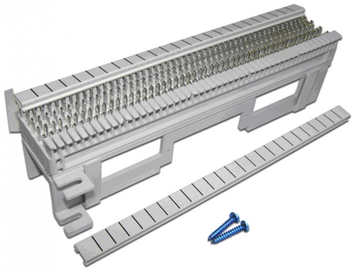 50-парный настенный кросс 66-го типа, с установочной площадкой | код LAN-WS66-50FT | LANMASTER 50-парный настенный кросс 66-го типа, с установочной площадкой | код LAN-WS66-50FT | LANMASTER