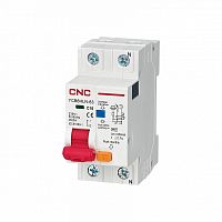Диф. автомат YCB6HLN-63 63А 1P+N 100мА 4,5кА C (электрон.) | код A000865 | CNC