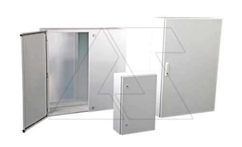 Щит DM моноблочный 800x800x300мм (ВxШxГ) с монтажной панелью однодверный, замок язычковый 2шт, без настенного крепежа (арт.971-200), RAL7035, IP66 | код DM228-830 | Tekpan Щит DM моноблочный 800x800x300мм (ВxШxГ) с монтажной панелью однодверный, замок язычковый 2шт, без настенного крепежа (арт.971-200), RAL7035, IP66 | код DM228-830 | Tekpan