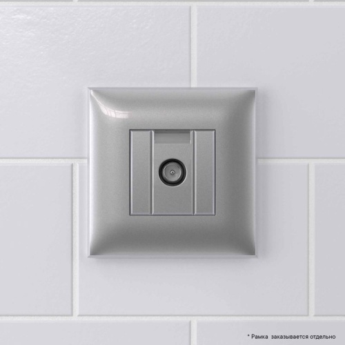 Avanti Розетка TV оконечная в стену, Закаленная сталь | код 4404523 | DKC фото 5