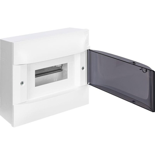 Щиток пластиковый навесной Practibox S 1х8 дым. дверь | код 134618 | Legrand