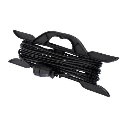 Удлинитель-шнур на рамке PROconnect ПВС 2х0.75, 10 м, б/з, 6 А, 1300 Вт, IP20, черный (Сделано в России) | код 11-7101 | PROCONNECT