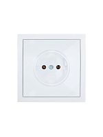 Розетка 1 мест. б/з СП ZIMA IP20 16А ПБТ безвинт. зажим бел. LEZARD 704-0288-121BQC