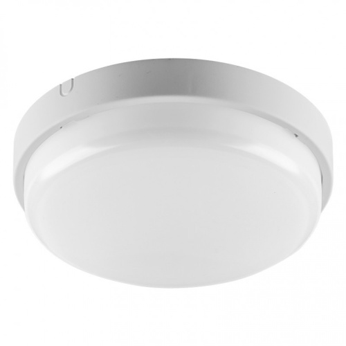 Светильник светодиодный ДПП01-12-001-4К 12 Вт круг 4000K IP65 900 лм 190х48 мм 1/32 | код ДПП01-12-001-4К| WOLTA