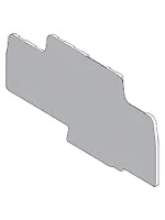 Крышка торцевая проходная 10мм.кв 2 точки подсоединения серая | код. AB1RRNAC1042GR | Schneider Electric