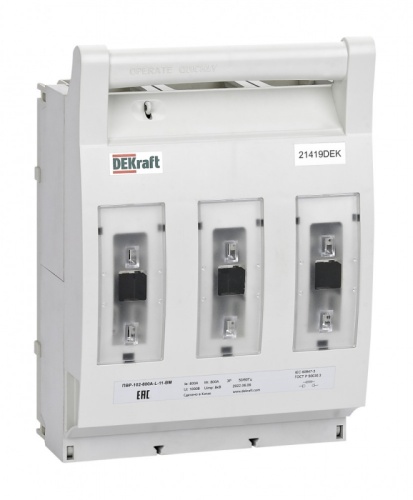 ПВР горизонтальный 800А 3ф отключение_навесной монтаж на шину_ПВР-102 | код 21414DEK | DEKraft ПВР горизонтальный 800А 3ф отключение_навесной монтаж на шину_ПВР-102 | код 21414DEK | DEKraft