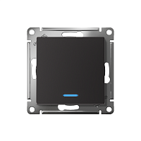 ATLASDESIGN 1-клавишный ВЫКЛЮЧАТЕЛЬ с подсветкой ,сх.1а, 10АХ, быстрозажимные клеммы, КАРБОН | код ATN001013S | Systeme Electric