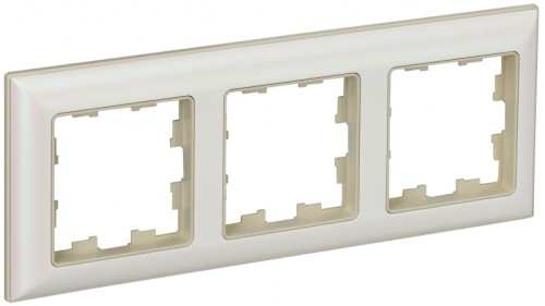 BRITE Рамка 3-мест. РУ-3-Бр беж./жемч. IEK | код BR-M32-12-1-K10 | IEK BRITE Рамка 3-мест. РУ-3-Бр беж./жемч. IEK | код BR-M32-12-1-K10 | IEK