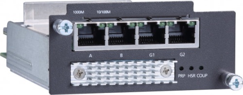 Модуль PM-7200-4GTX-PHR-PTP Gigabit Ethernet module with 2 T(X) and 2 TX ports, PRP/HSR protocol support | код 00-06108637 | MOXA Модуль PM-7200-4GTX-PHR-PTP Gigabit Ethernet module with 2 T(X) and 2 TX ports, PRP/HSR protocol support | код 00-06108637 | MOXA