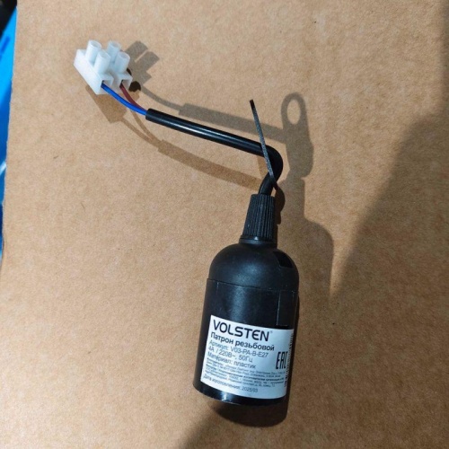 Патрон резьбовой V03-PА-B-E27 E27 220В 4А пласт. времен. черн. Volsten 12240 фото 4 Патрон резьбовой V03-PА-B-E27 E27 220В 4А пласт. времен. черн. Volsten 12240 фото 4