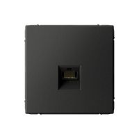 Розетка компьютерная ArtGallery RJ45 кат.6A механизм базальт | код GAL001486 | Systeme Electric