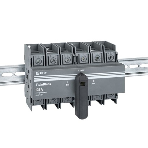 Рубильник 125A 3P реверсивный c рукояткой для прямой установки TwinBlock EKF | код tb-s-125-3p-rev | EKF фото 3