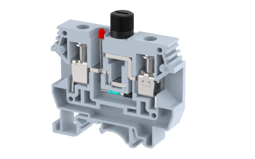 Клемма проходная винтовая 10 мм2 под предохранитель, на 2 подключения, со светодиодом 110 V AC, красная KUF10A1-R | код 1105261302 | Elmex Клемма проходная винтовая 10 мм2 под предохранитель, на 2 подключения, со светодиодом 110 V AC, красная KUF10A1-R | код 1105261302 | Elmex