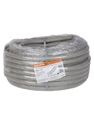 Труба гофрированная ПВХ d 25 с зондом (50 м) тяжелая TDM | код SQ0401-0103 | TDM