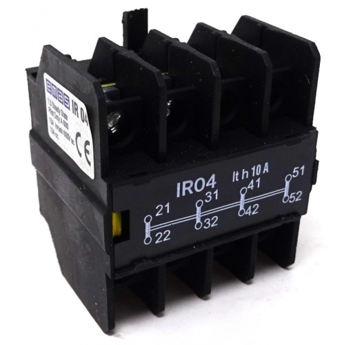 Блок-контакт дополнительный (4НЗ) | код IR04 | EMAS Блок-контакт дополнительный (4НЗ) | код IR04 | EMAS