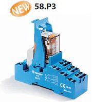 Интерфейсный модуль (сборка 55.33.8.012.0010 + 99.02.0.024.98 + 94.P3SMA), электромеханическое реле, 3CO 10A, контакты AgNi, питание 12В AC, категория защиты IP20, безвинтовые клеммы Push-in, металлическая клипса, LED + варистор | код 58P380120060SM
