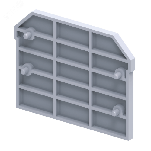 Крышка концевая для клеммы проходной OptiClip EPCMC1-2-TRIPLET-серый | код 289831 | КЭАЗ
